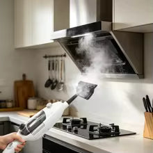 Elektrischer Dampfreiniger Hochtemperaturdampf Effiziente Reinigung Vielseitig Hartnäckiger Schmutz Mehrere Aufsätze Böden Dunstabzugshauben